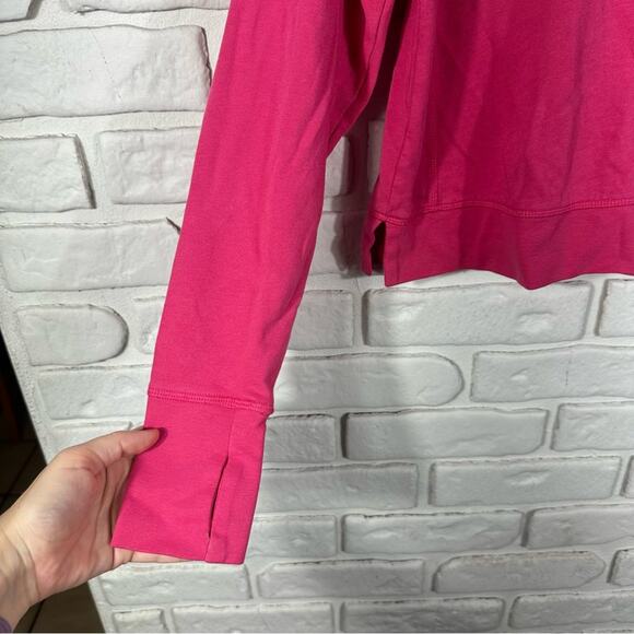 Sweaty Betty Cropped Pink Long Sleeve Lightweight Sweatshirt Top Size 4 - Picture 11 of 11